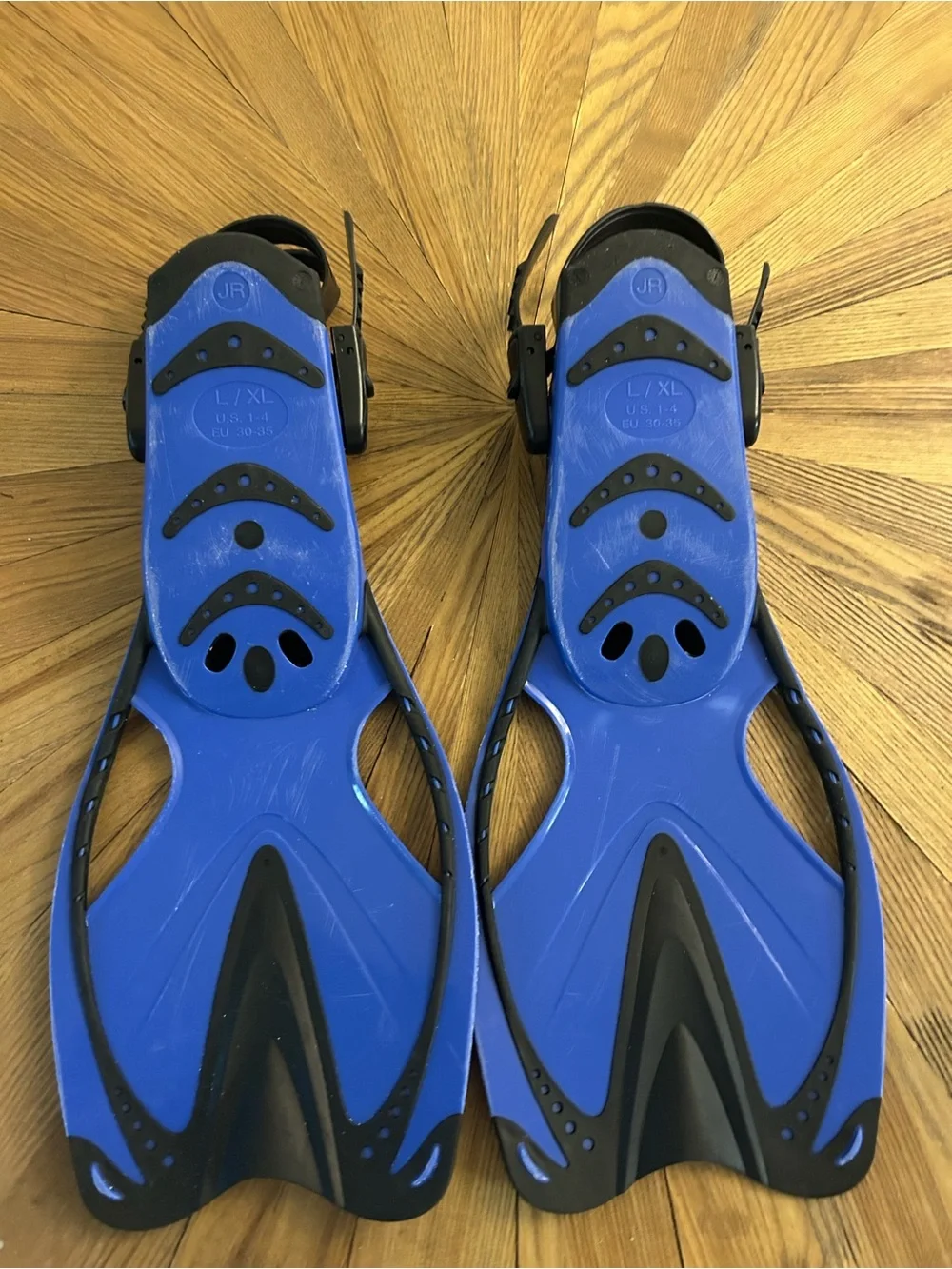 Speedo Blue and Black Adjustable Swim Fins